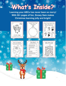 Snowy Sam's Christmas ABC Coloring & Activity Book